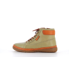 Basket montante kaki en cuir
